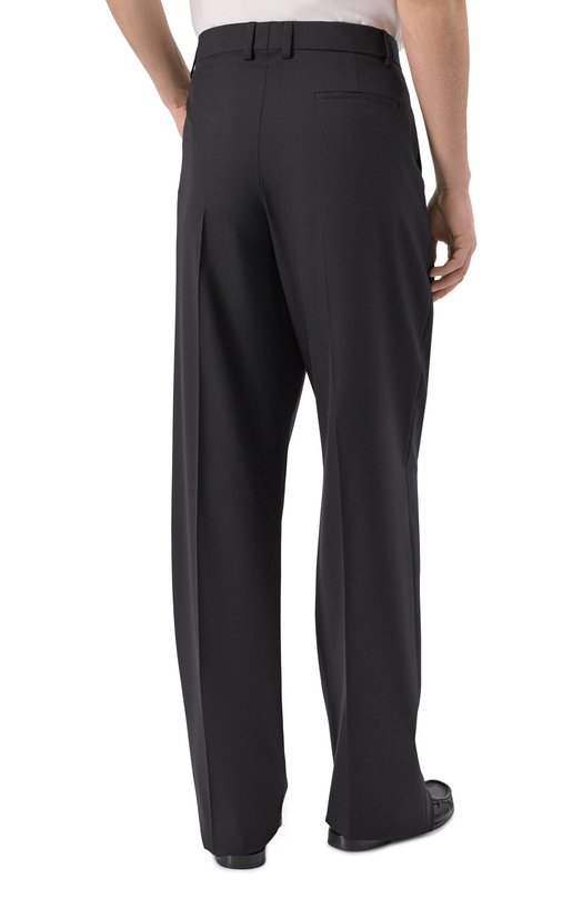 Шерстяные брюки Moschino V0319/0222 Чёрный  V0319/0222 Фото 4