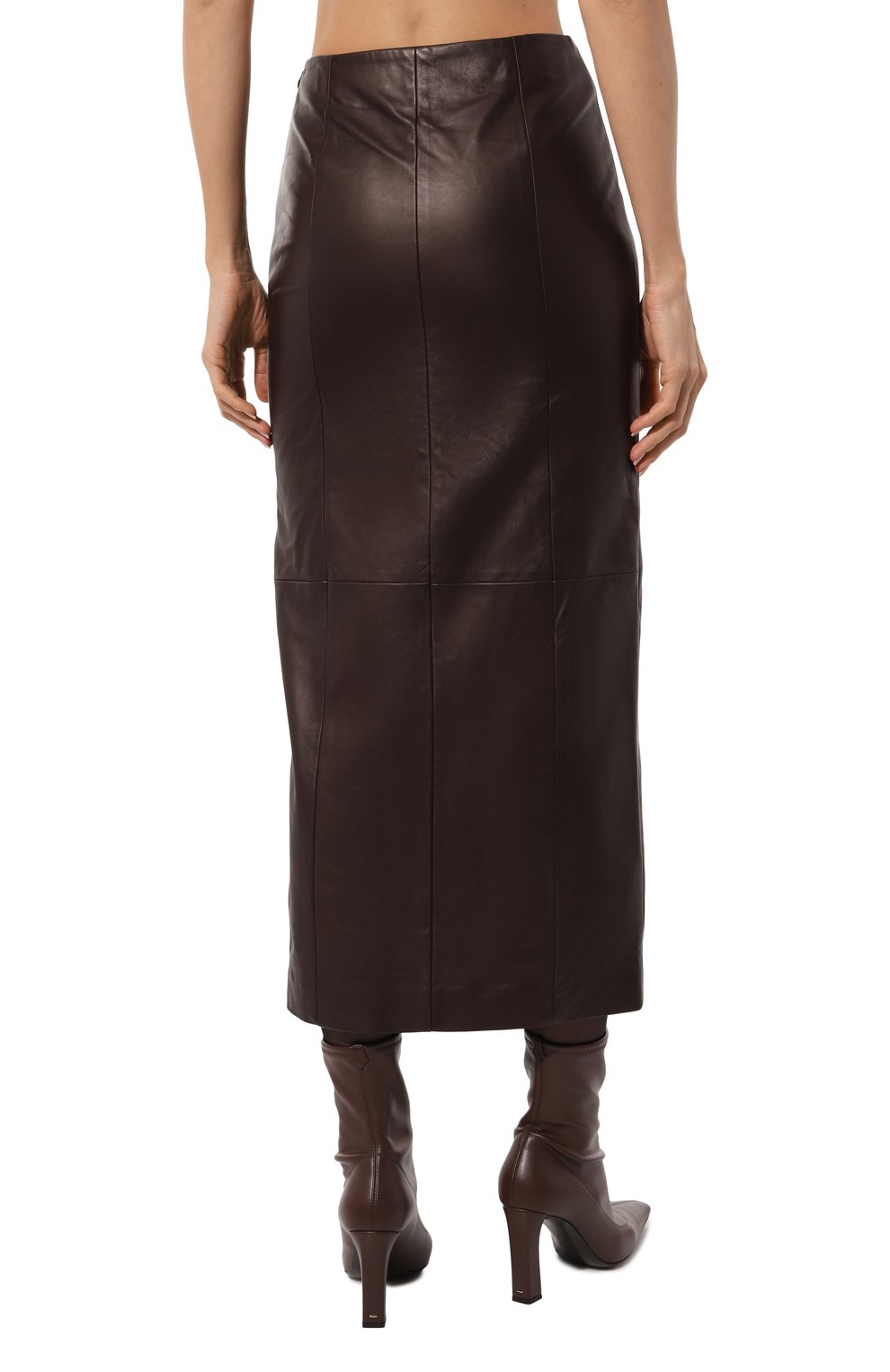 Кожаная юбка KITON, арт. D58271K0541F04, фото 4