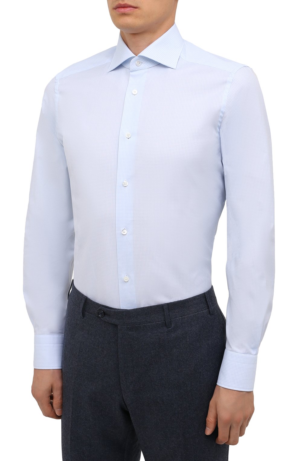 Хлопковая сорочка ZEGNA, арт. 201008/9MS0BA, фото 3