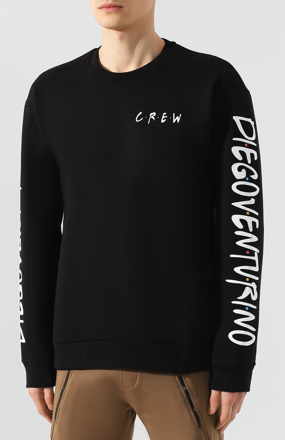 Хлопковый свитшот DIEGO VENTURINO, арт. SS19 - DV FLG CFD, фото 3