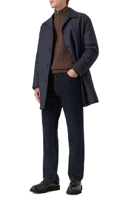 Мужские кожаные дерби KITON, арт. USSA394N0131803