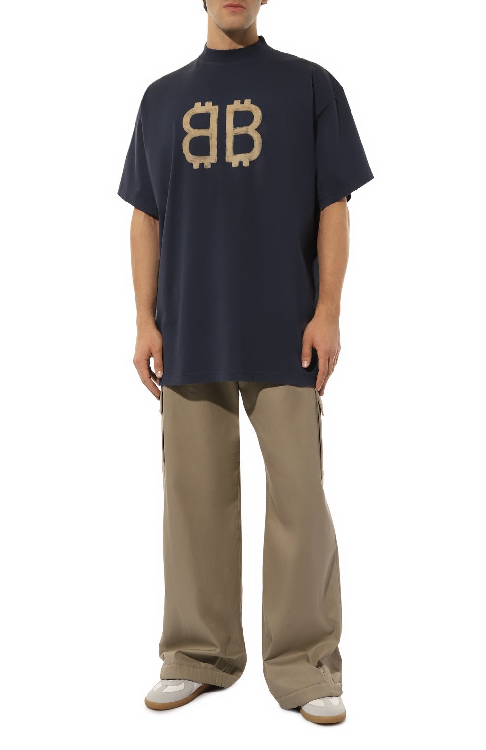 Хлопковая футболка BALENCIAGA, арт. 739028/T0VU6, фото 2