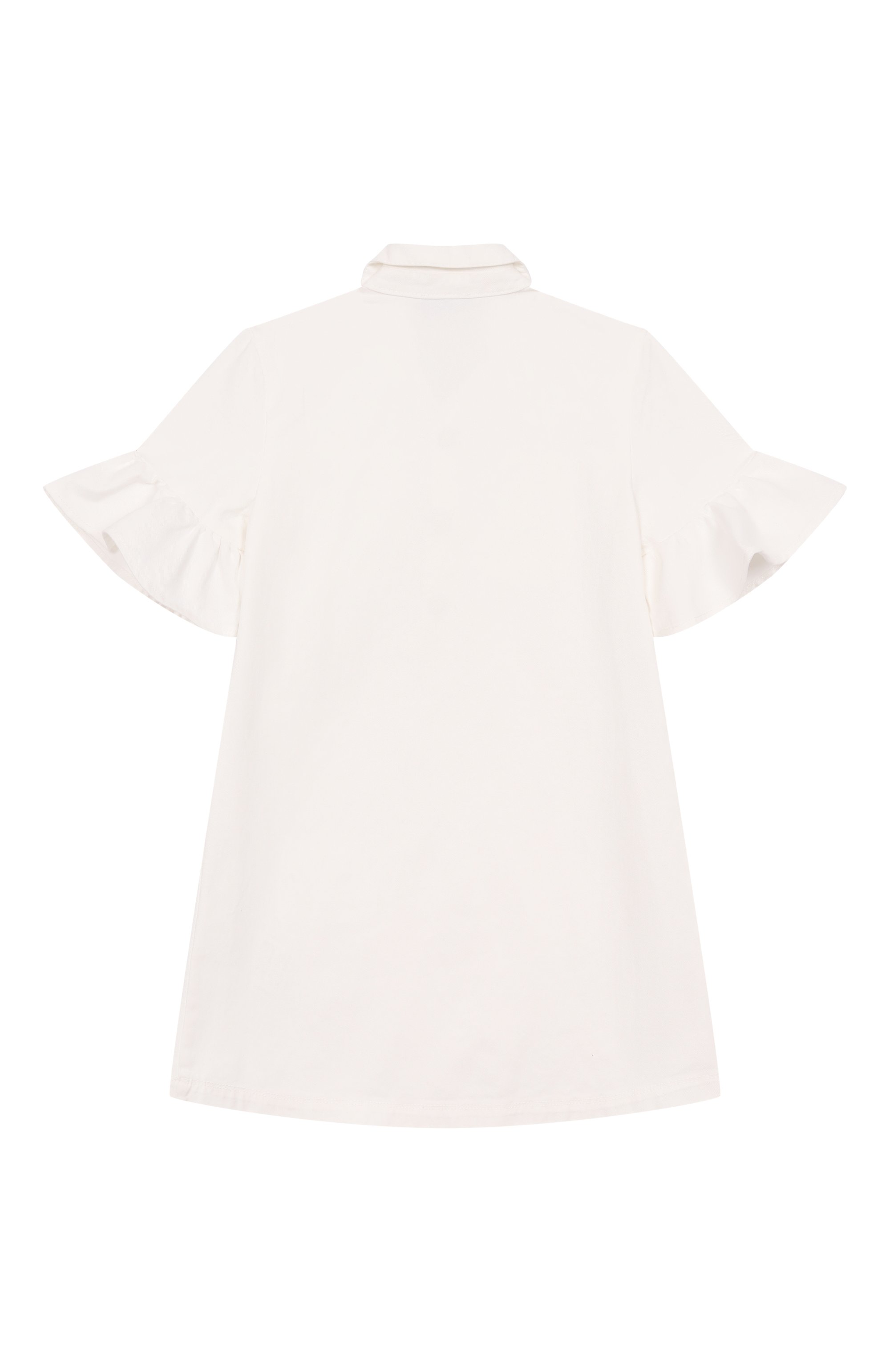 Джинсовое платье MOSCHINO молочного цвета по цене 21800 руб., арт. HAV0EM/L0A14/10-14, фото 2 Джинсовое платье MOSCHINO, арт. HAV0EM/L0A14/10-14, фото 2