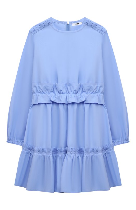 

Хлопковое платье MSGM kids, Голубой