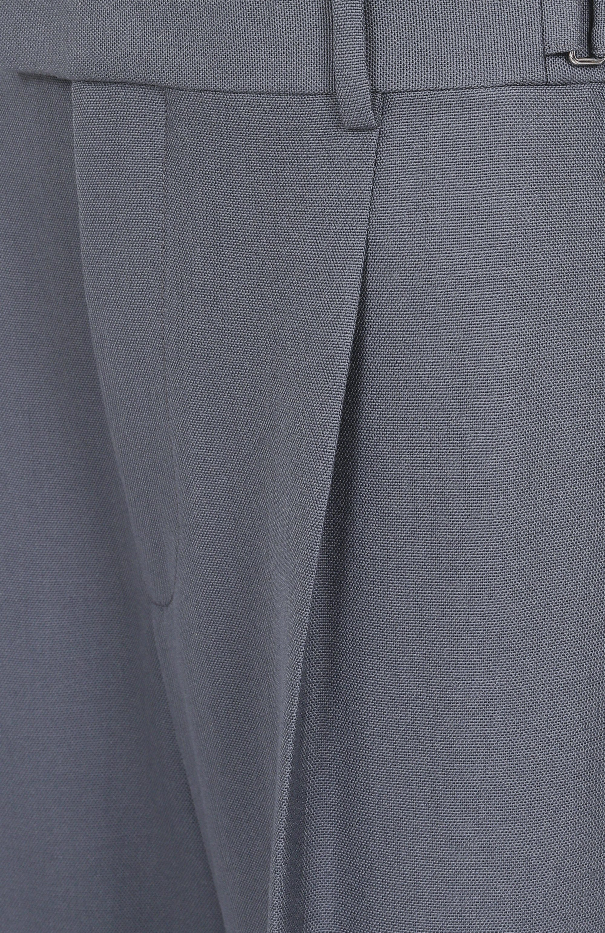 Шерстяные брюки BOTTEGA VENETA серого цвета по цене 163000 руб., арт. 812168/V4XY0, фото 6 Шерстяные брюки BOTTEGA VENETA, арт. 812168/V4XY0, фото 6