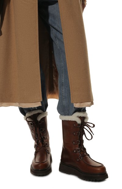 Кожаные сапоги MIU MIU, арт. 5U390D-3LEN-F0046-040, фото 3