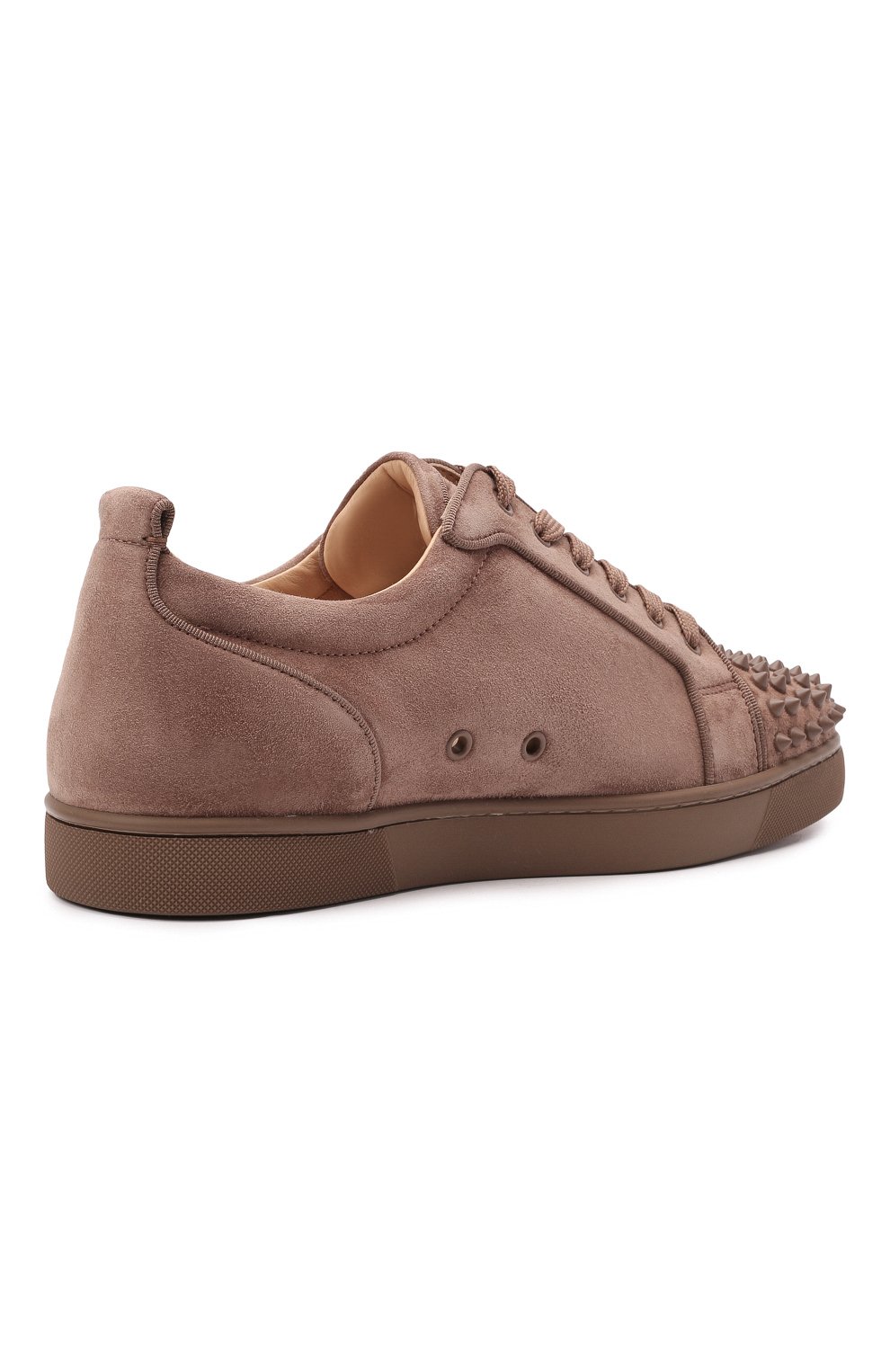 Замшевые кеды louis junior spike CHRISTIAN LOUBOUTIN, арт. 3160934/L0UIS JUNI0R SPIKES 0RLAT0 FLAT, фото 4