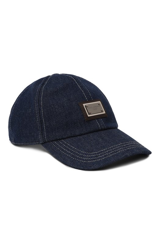 Хлопковая бейсболка Dolce & Gabbana GH764A/G8LS5 Синий GH764A/G8LS5