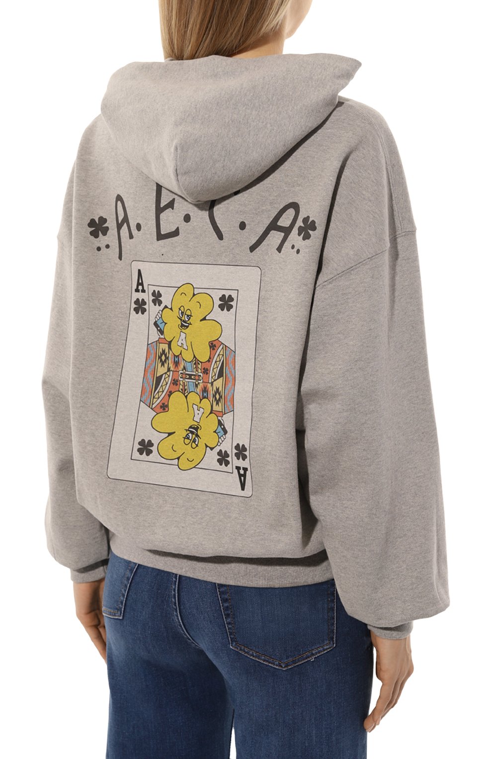 Хлопковое худи AECA WHITE, арт. FWCMFWBDTSPSO014C0, фото 4