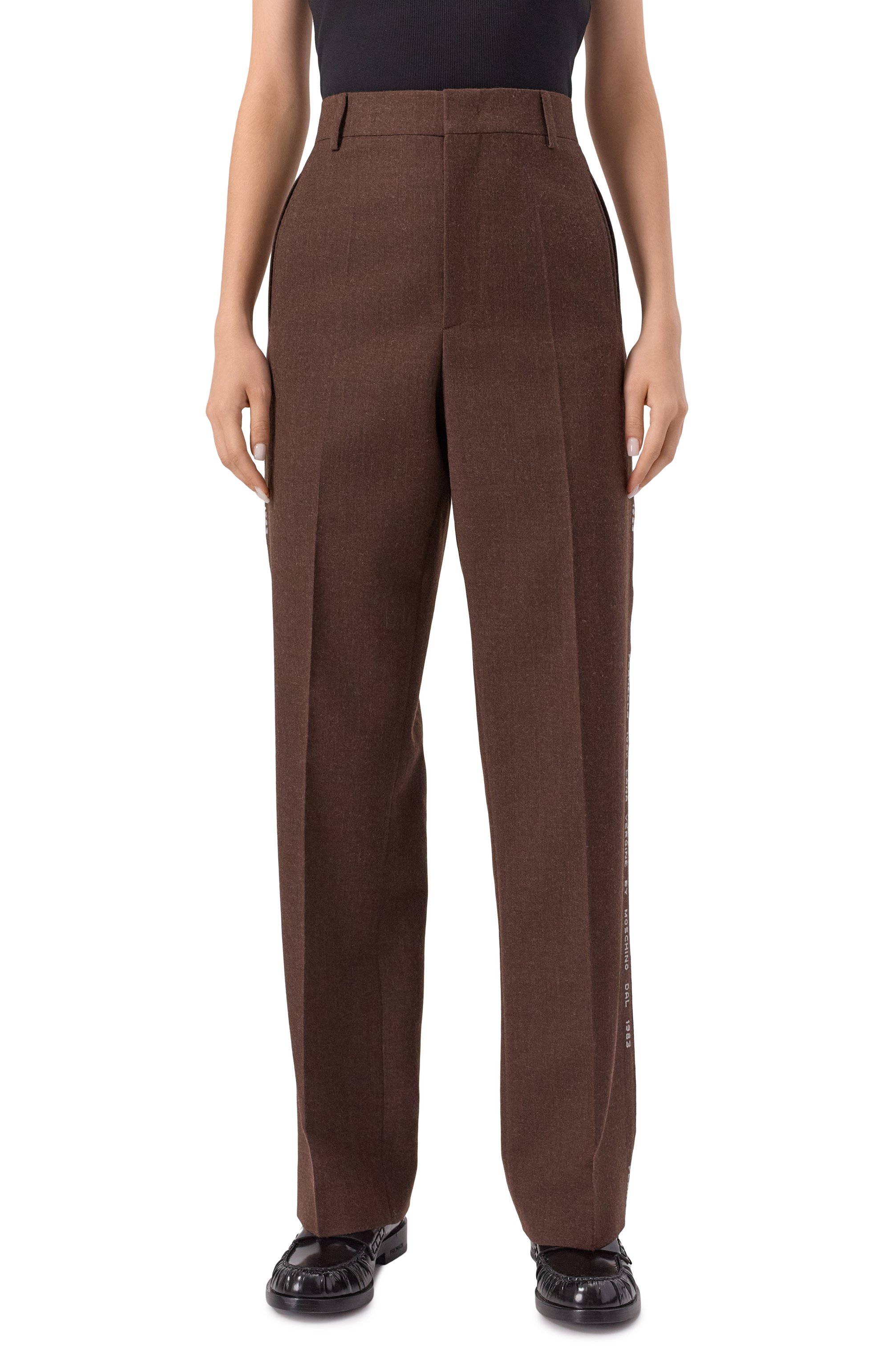 Шерстяные брюки MOSCHINO, арт. A0313/5438, фото 3