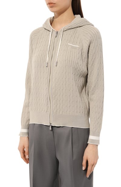 Хлопковый кардиган ELEVENTY светло-зеленого цвета по цене 69950 руб., арт. G81MAGG20 MAG0G043, фото 3 Хлопковый кардиган ELEVENTY, арт. G81MAGG20 MAG0G043, фото 3