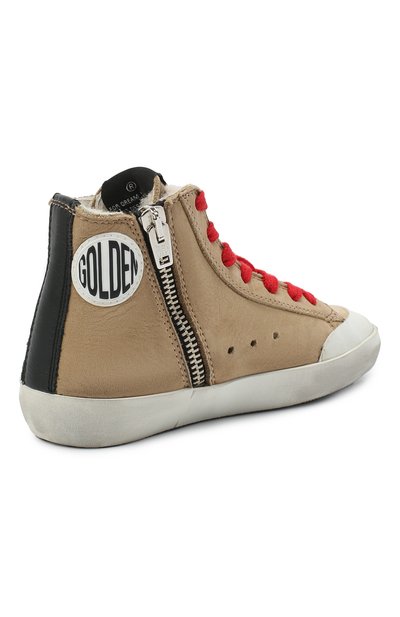 Кожаные кеды GOLDEN GOOSE DELUXE BRAND, арт. GYF00114.F000453, фото 3