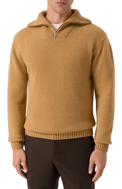 Шерстяной свитер DANIELE FIESOLI бежевого цвета по цене 29950 руб., арт. DF0194, фото 3 Шерстяной свитер DANIELE FIESOLI, арт. DF0194, фото 3