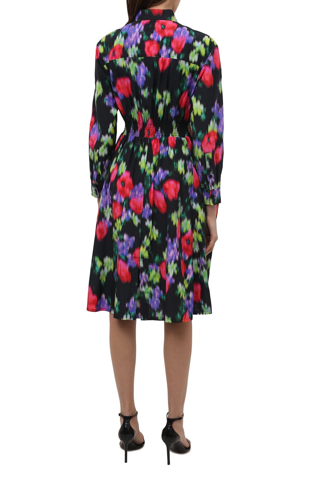 Платье из хлопка и шелка KENZO разноцветного цвета по цене 71500 руб., арт. FC52R0010511, фото 4 Платье из хлопка и шелка KENZO, арт. FC52R0010511, фото 4