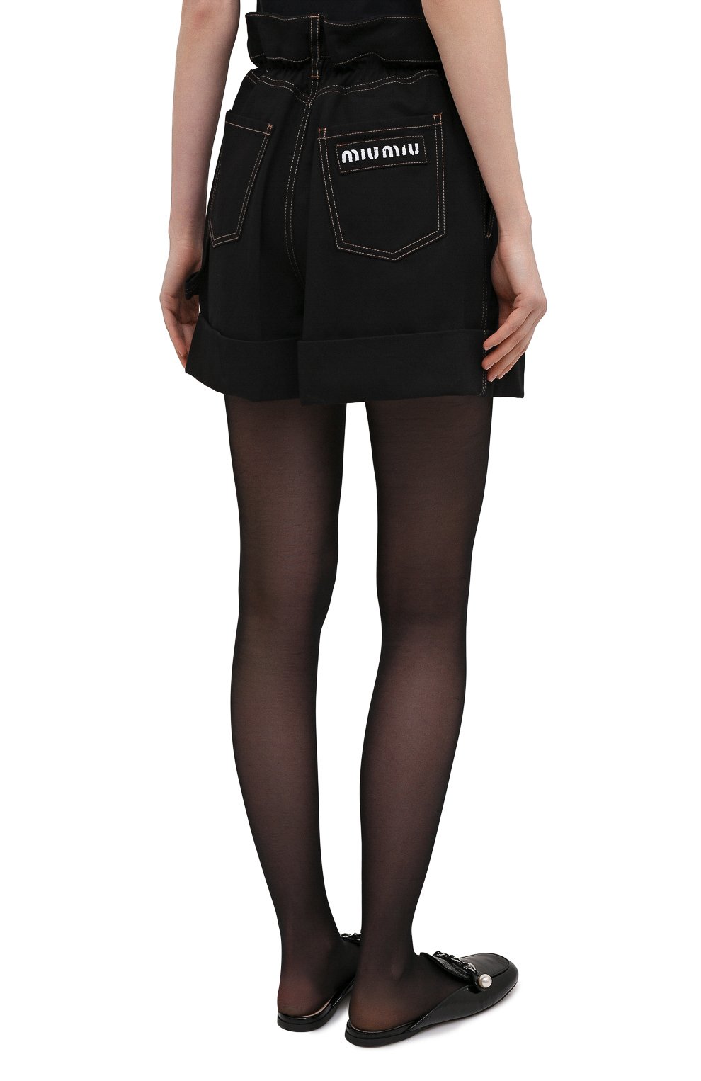 Джинсовые шорты MIU MIU, арт. MP1377-672-F0002, фото 4