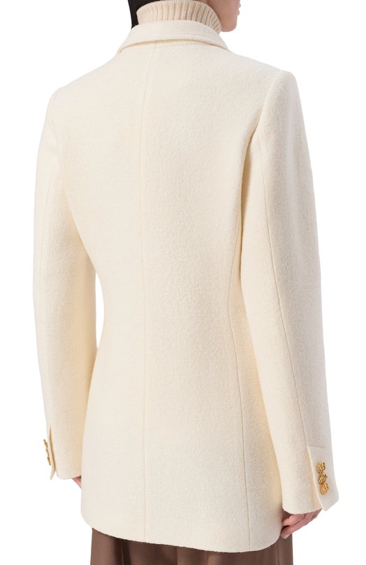 Шерстяной жакет Seven Lab 225-S-W-10-11-106 Кремовый  225-S-W-10-11-106 Фото 4