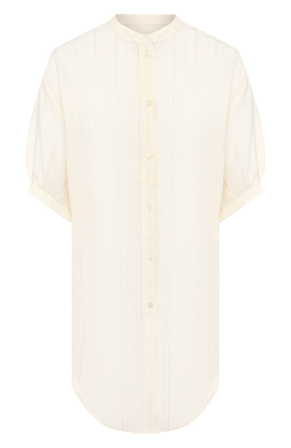 Шерстяная рубашка SAINT LAURENT белого цвета по цене 108000 руб., арт. 607547/Y3A79, фото 1 Шерстяная рубашка SAINT LAURENT, арт. 607547/Y3A79, фото 1