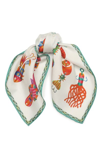 Шелковый платок spinner white KIRILL OVCHINNIKOV, арт. 35\Sw, фото 1