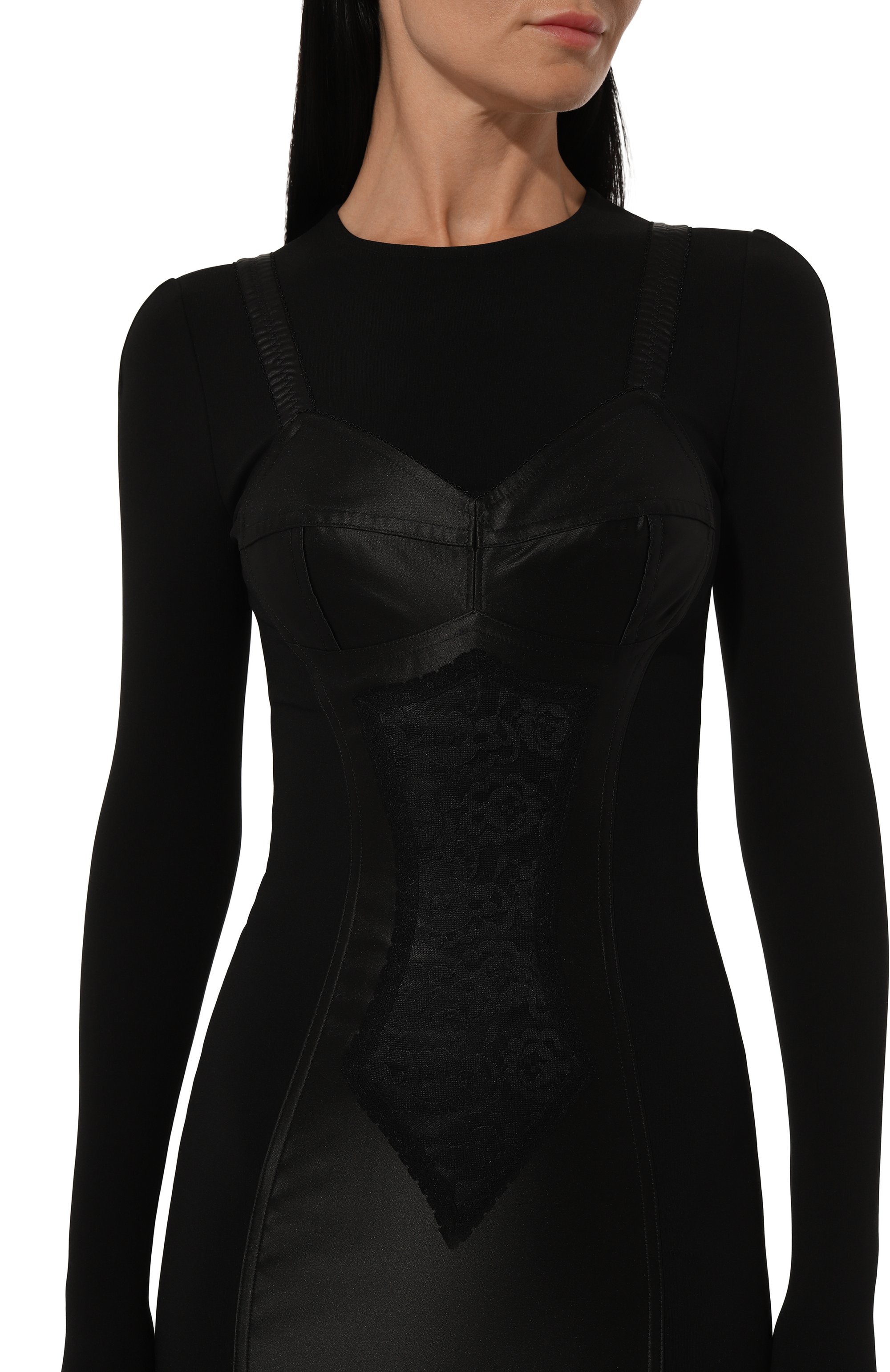 Платье из вискозы и шелка DOLCE & GABBANA, арт. F6ARFT/FUGKF, фото 5