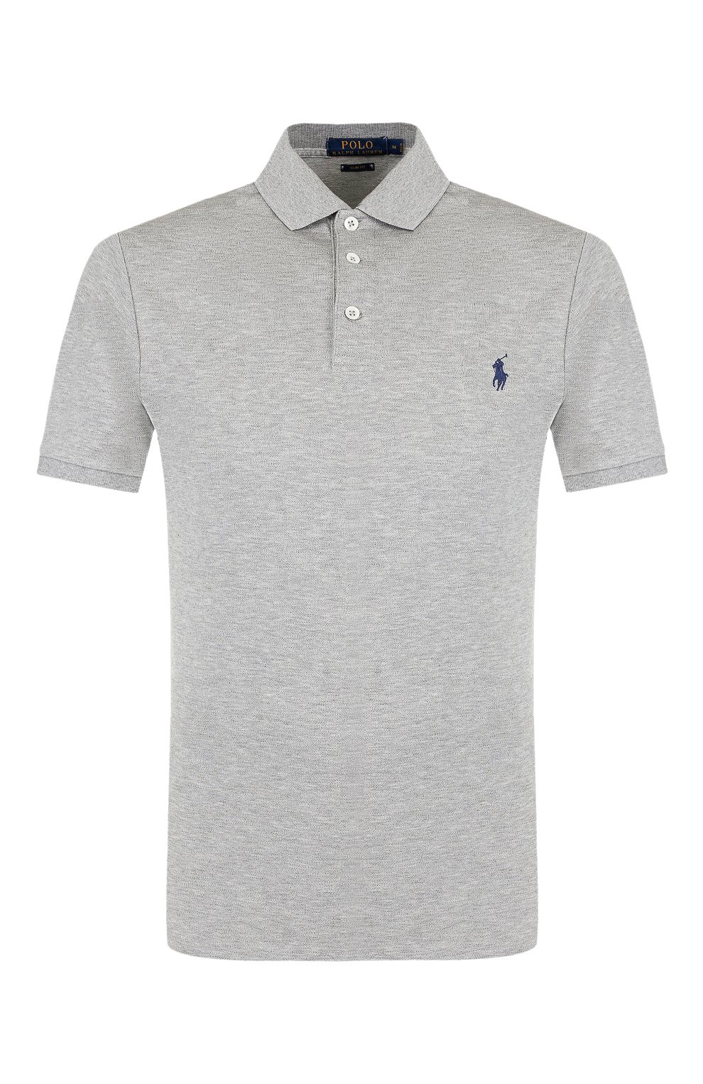 Хлопковое поло POLO RALPH LAUREN серого цвета по цене 14650 руб., арт. 710541705, фото 1 Хлопковое поло POLO RALPH LAUREN, арт. 710541705, фото 1