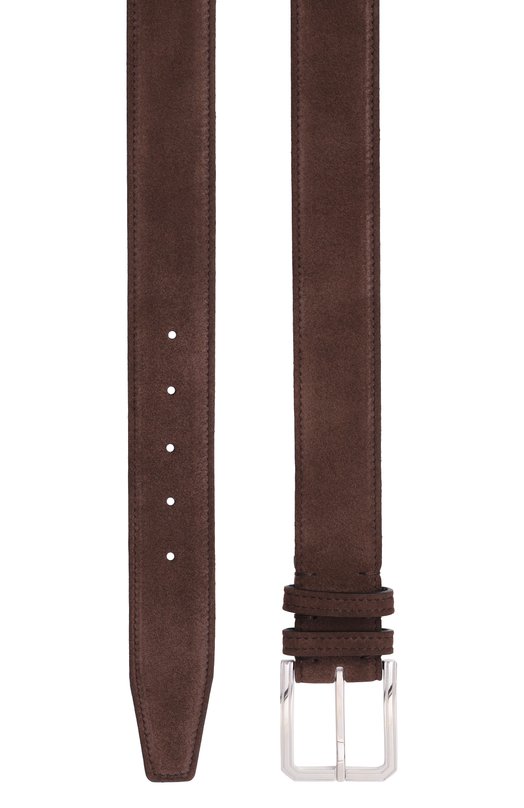 Замшевый ремень Kiton USC23PN0010804 Коричневый  USC23PN0010804 Фото 3