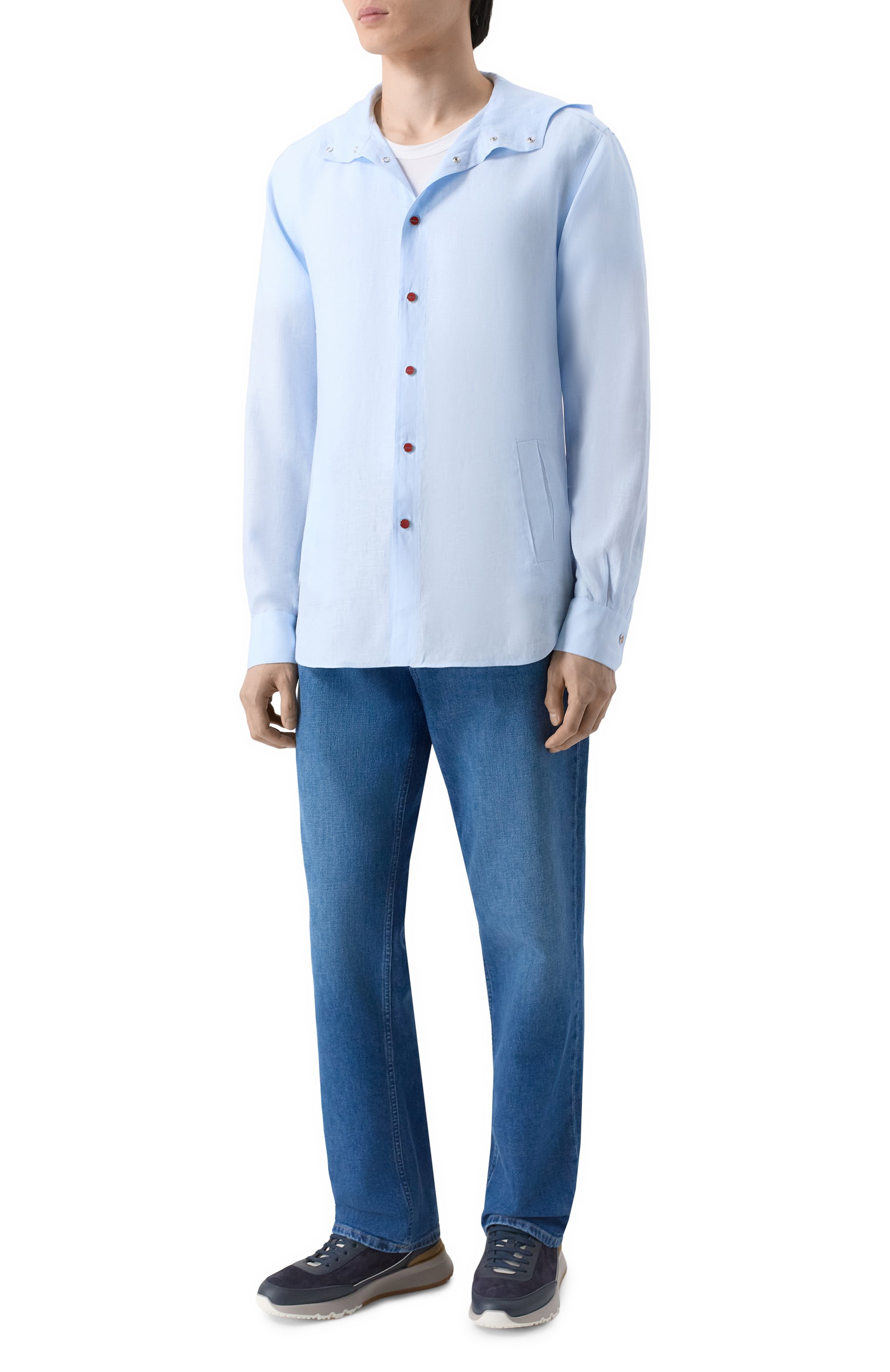 Льняная рубашка KITON, арт. UMCMARH0970102, фото 2