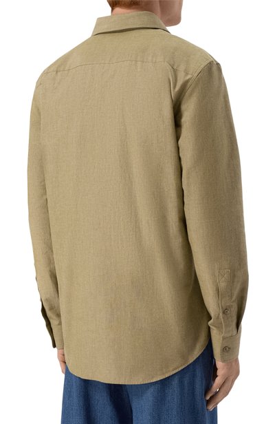 Хлопковая рубашка BURBERRY, арт. 8129160, фото 4