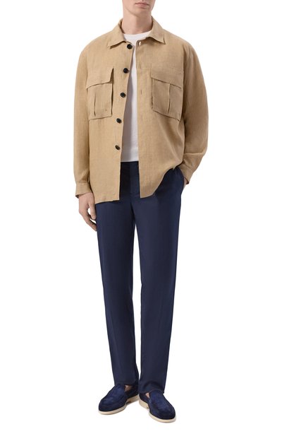 Мужская льняная рубашка KITON, арт. UMC013H0921107