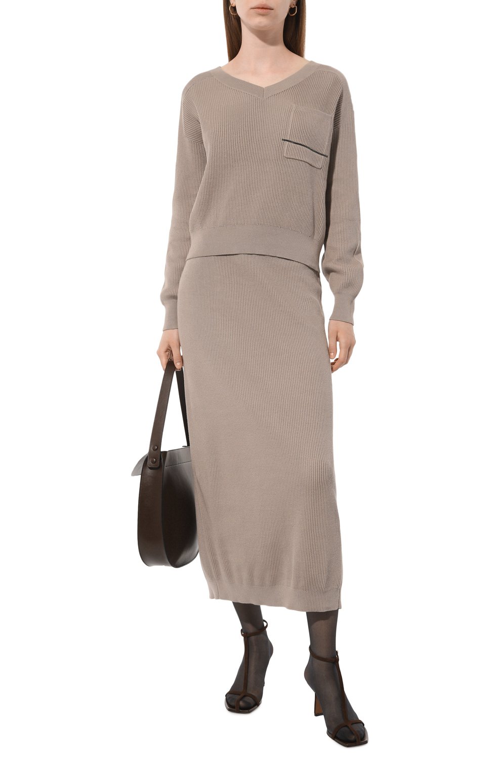 Хлопковая юбка BRUNELLO CUCINELLI, арт. M1919B1307, фото 2