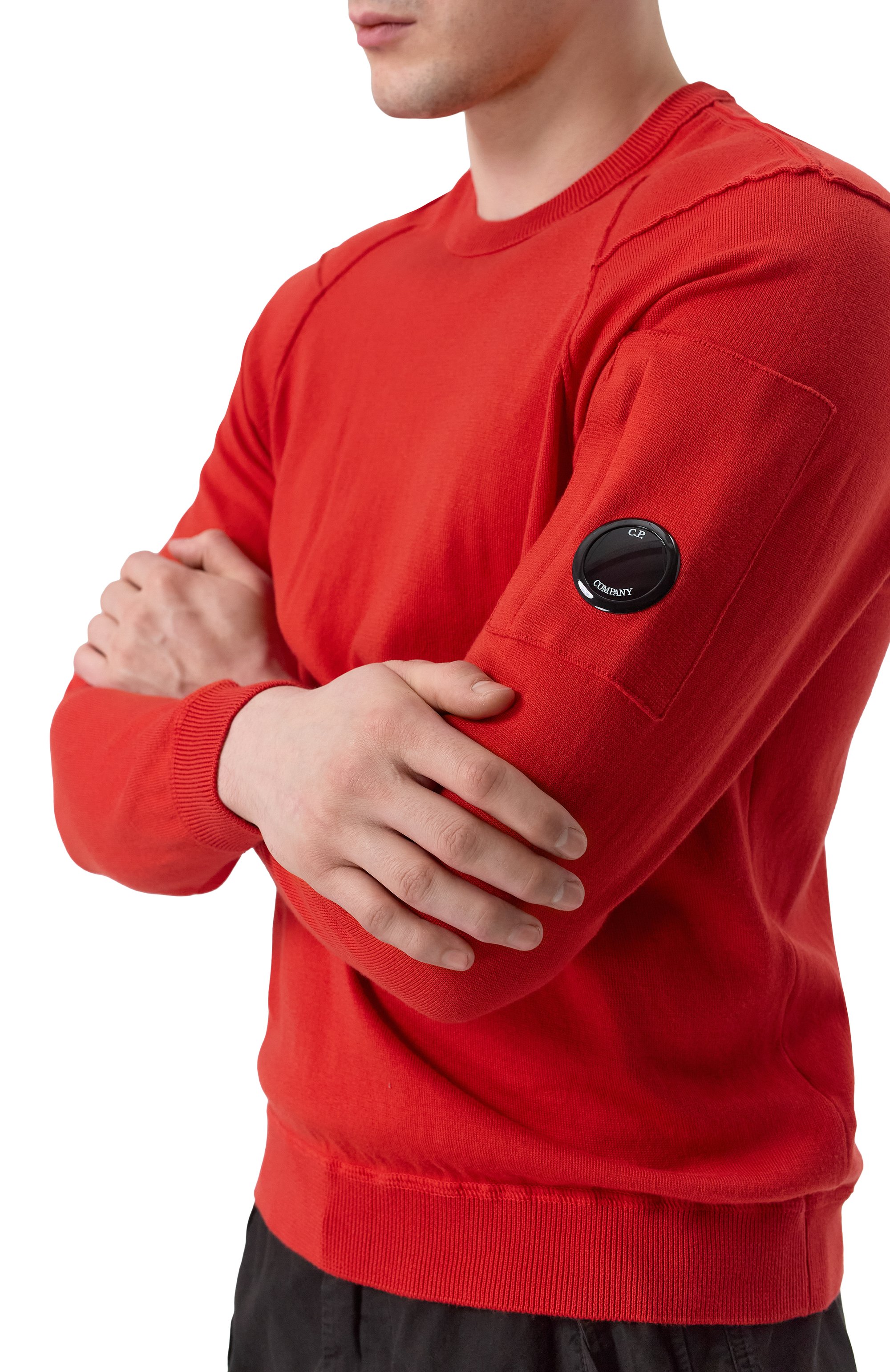 Хлопковый джемпер C.P. COMPANY, арт. 18CMKN026A004037A, фото 5
