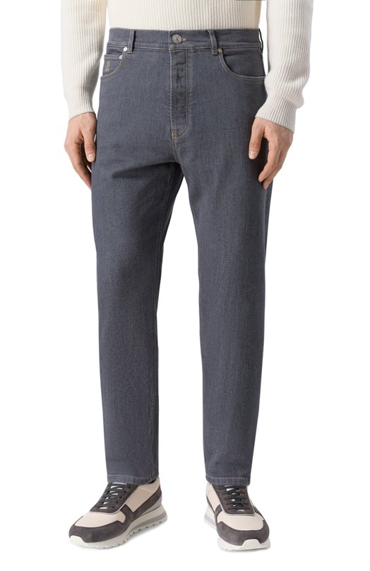Джинсы Iconic fit Brunello Cucinelli M230P01090 Серый  M230P01090 Фото 3