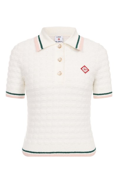 Женское хлопковое поло CASABLANCA, арт. WPF25KW101701