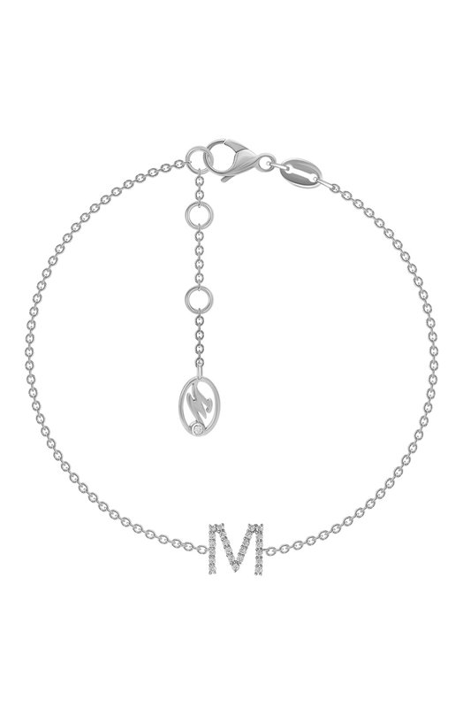 Браслет Mercury MB/LETTER/WG/M Бесцветный MB/LETTER/WG/M
