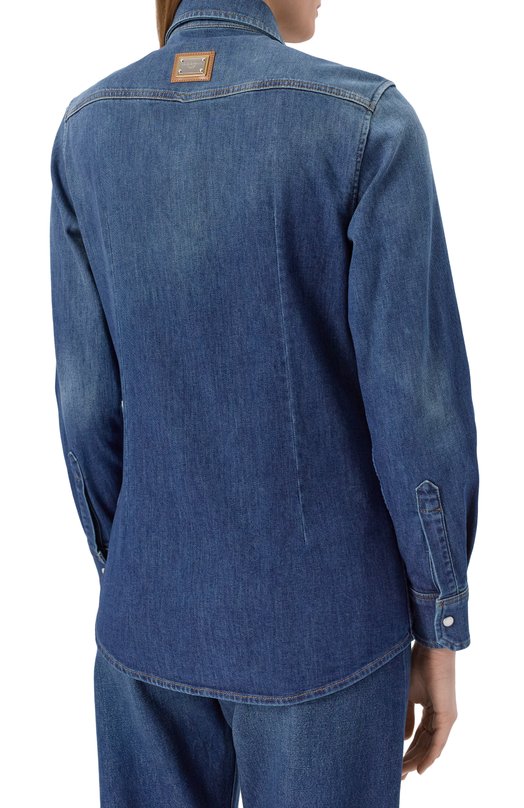 Джинсовая рубашка Dolce & Gabbana F5T34D/G8MS1 Синий  F5T34D/G8MS1 Фото 4