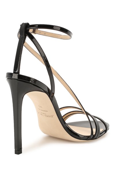 Кожаные босоножки tesca 100 JIMMY CHOO, арт. TESCA 100/PAT, фото 4