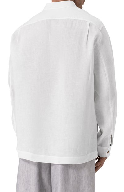 Льняная рубашка BRUNELLO CUCINELLI, арт. MM6840648, фото 4