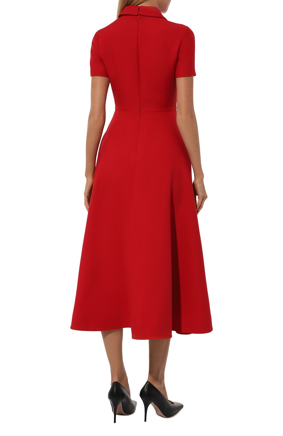 Платье из шерсти и шелка VALENTINO, арт. 5B3VA9D01CF, фото 4