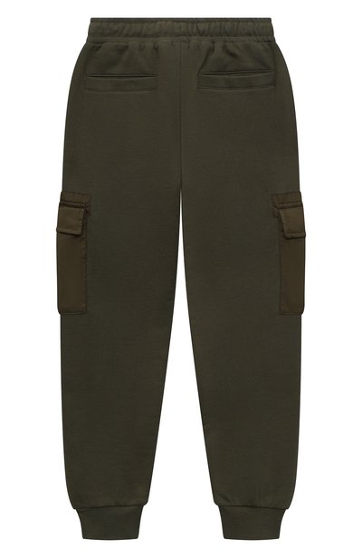 Хлопковые джоггеры ASPESI хаки цвета по цене 18550 руб., арт. F23028PLM0123/14-16, фото 2 Хлопковые джоггеры ASPESI, арт. F23028PLM0123/14-16, фото 2