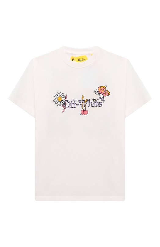 

Хлопковая футболка Off-White, Белый