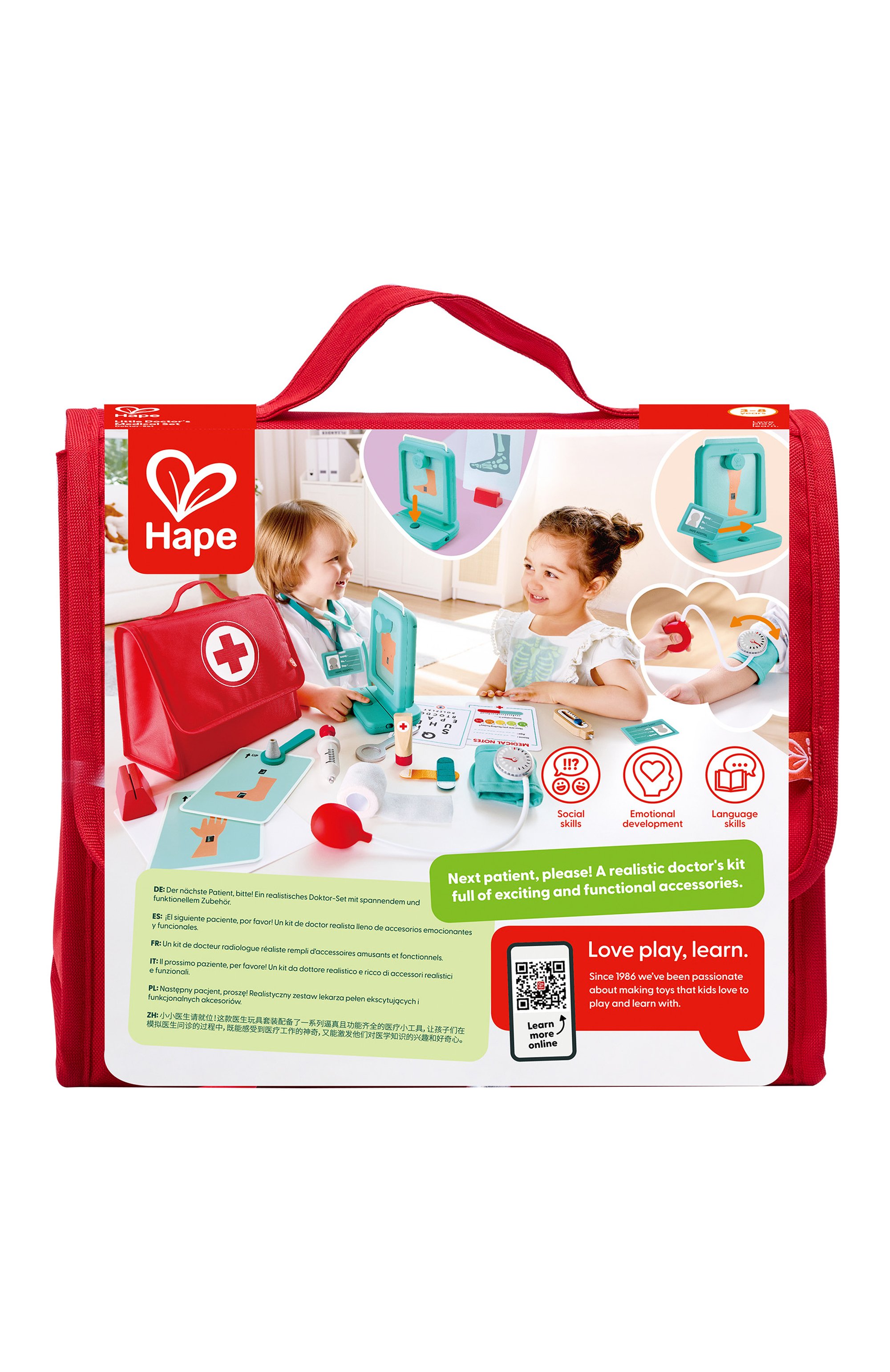 Игровой набор добрый доктор HAPE разноцветного цвета по цене 8790 руб., арт. E3228_HP, фото 5 Игровой набор добрый доктор HAPE, арт. E3228_HP, фото 5