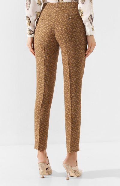 Шелковые брюки BURBERRY, арт. 8017247, фото 4
