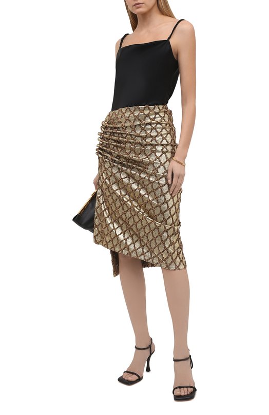 Юбка Paco Rabanne Золотой, фото 2
