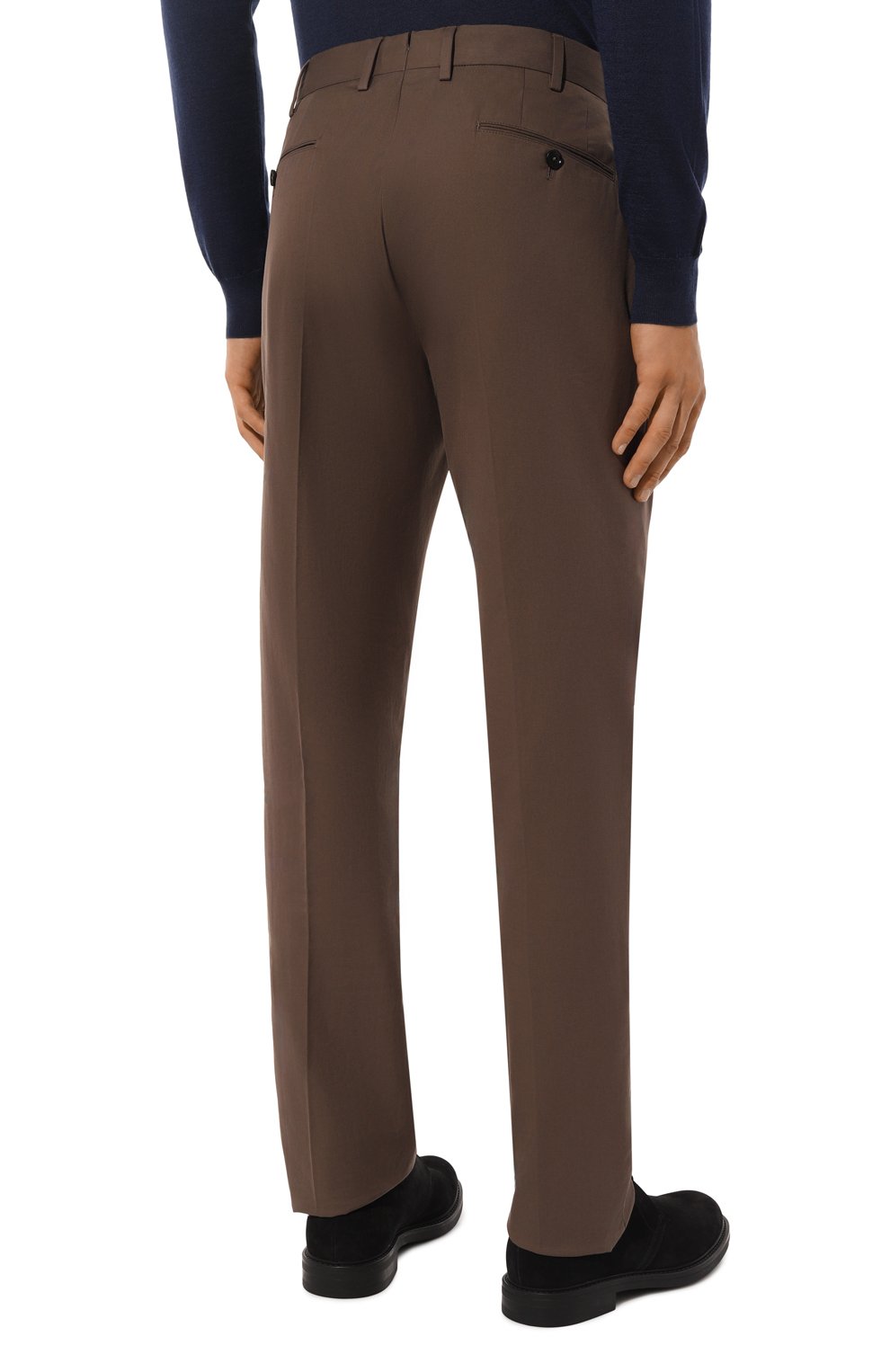 Хлопковые брюки ZEGNA, арт. UBI20A5/TR10471, фото 4