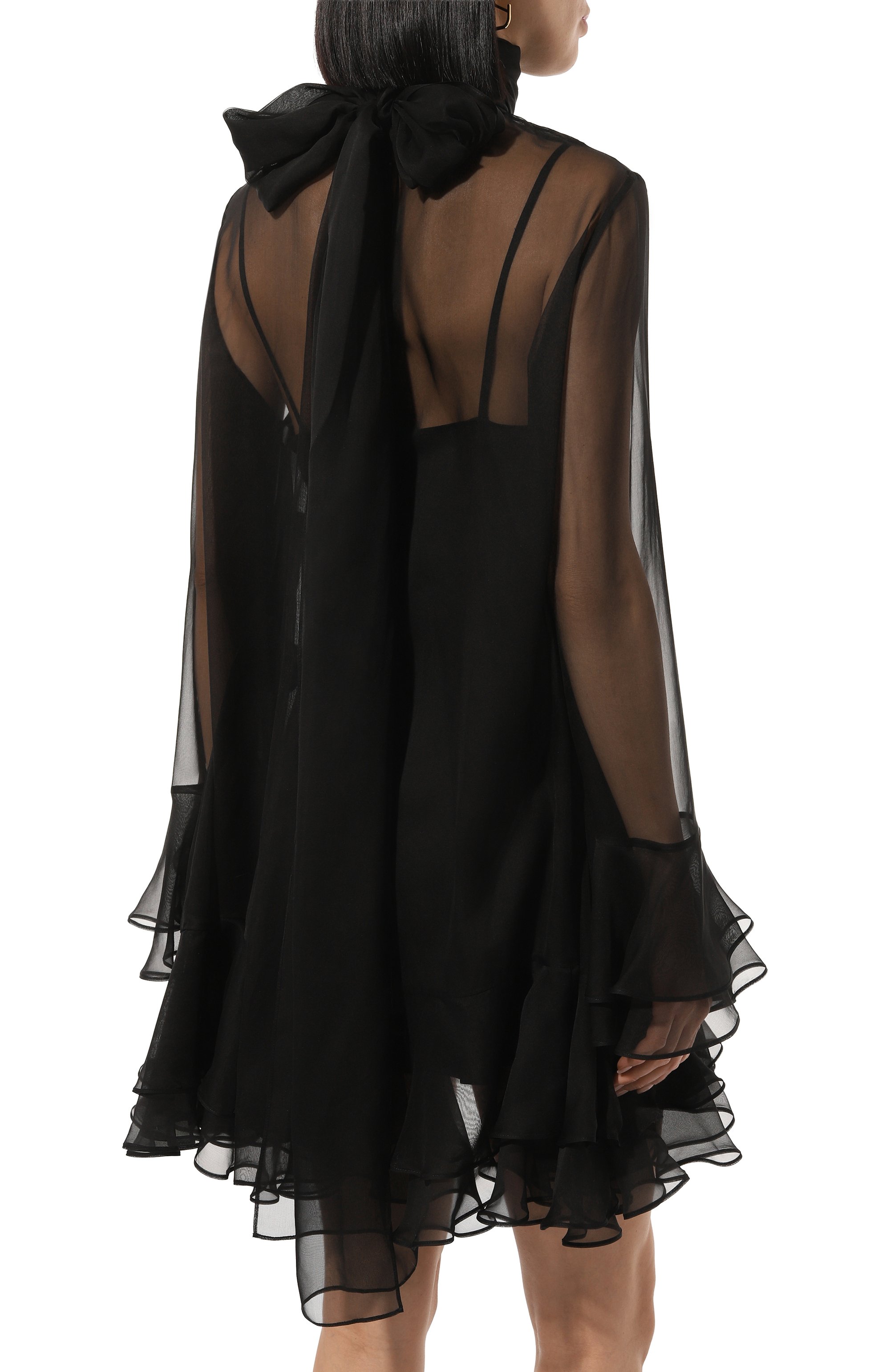 Шелковое платье VALENTINO, арт. 5B0VAC552UP, фото 4