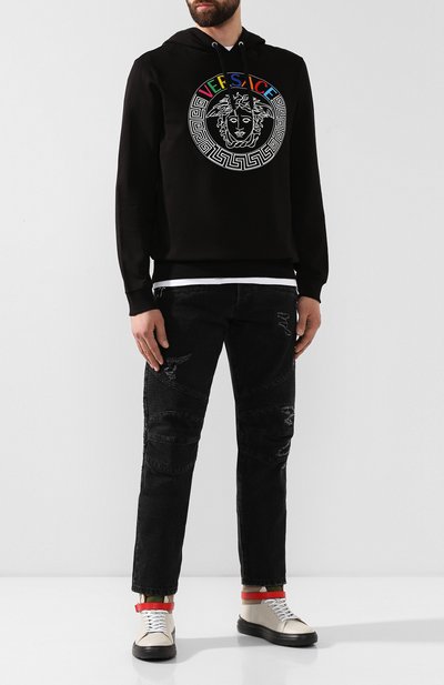 Кожаные кеды 100mm sport BUSCEMI светло-бежевого цвета по цене 65100 руб., арт. 219SM120VP99FK/M, фото 2 Кожаные кеды 100mm sport BUSCEMI, арт. 219SM120VP99FK/M, фото 2