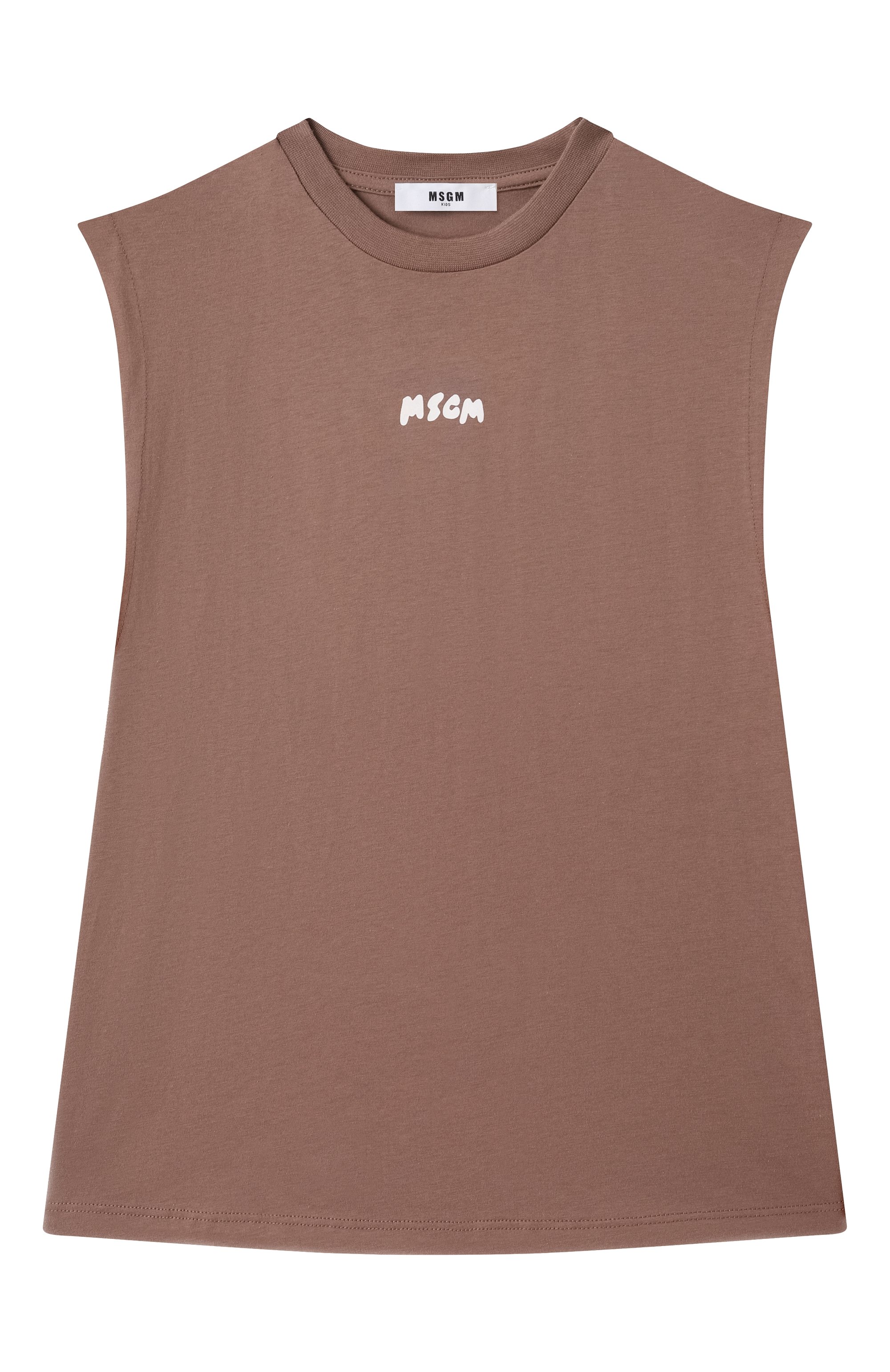 Хлопковая майка MSGM KIDS, арт. S5MSJBTH007, фото 1