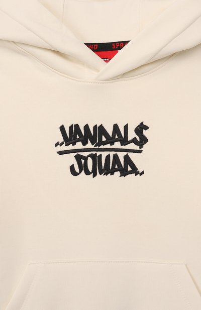 Хлопковое худи SPRAYGROUND кремового цвета по цене 18150 руб., арт. SPY1346GIV0, фото 3 Хлопковое худи SPRAYGROUND, арт. SPY1346GIV0, фото 3