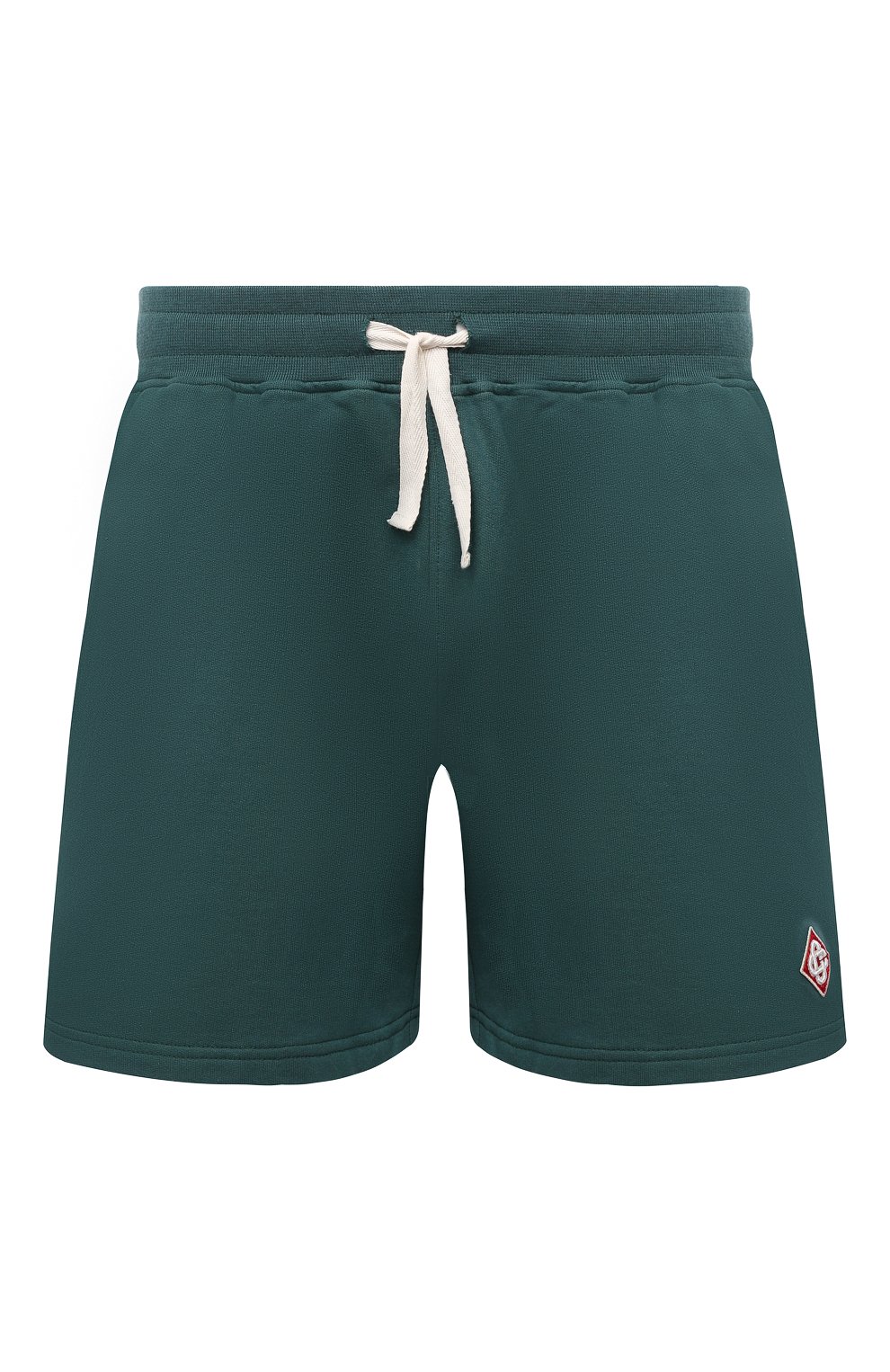 Хлопковые шорты CASABLANCA, арт. MS21-JTR-003 DARK GREEN - L0G0, фото 1