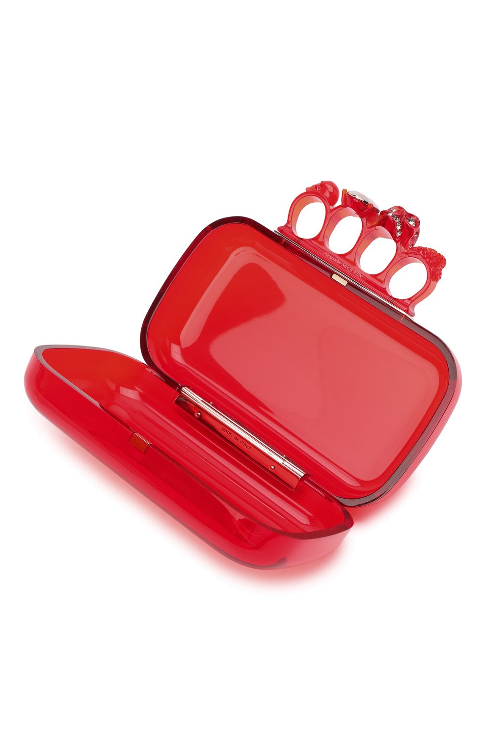 Клатч knuckle ALEXANDER MCQUEEN красного цвета по цене 181000 руб., арт. 657182/JA903, фото 5 Клатч knuckle ALEXANDER MCQUEEN, арт. 657182/JA903, фото 5