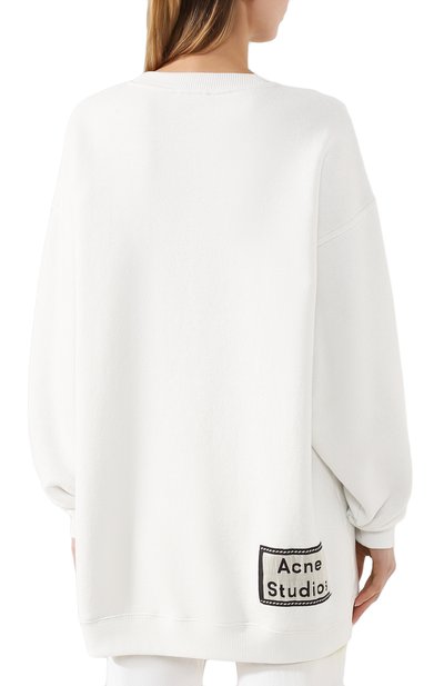 Хлопковый свитшот ACNE STUDIOS, арт. AI0042/W, фото 4